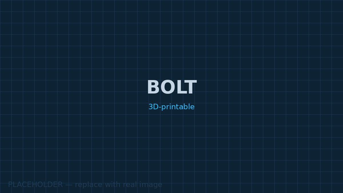 Bolt — a 3D-printable lightning bolt on a cloud