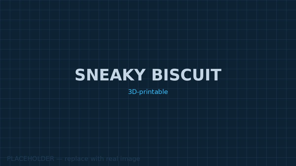 Sneaky Biscuit — a 3D-printable hockey puck with a hidden stash